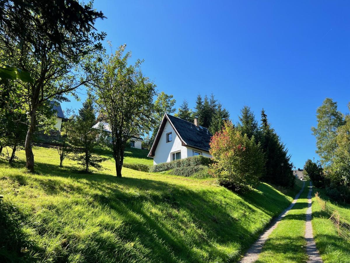 Urige Berghuette Mit Kamin Und Sauna Im Erzgebirge Nahe Schwarzwassertal Pobershau Екстер'єр фото