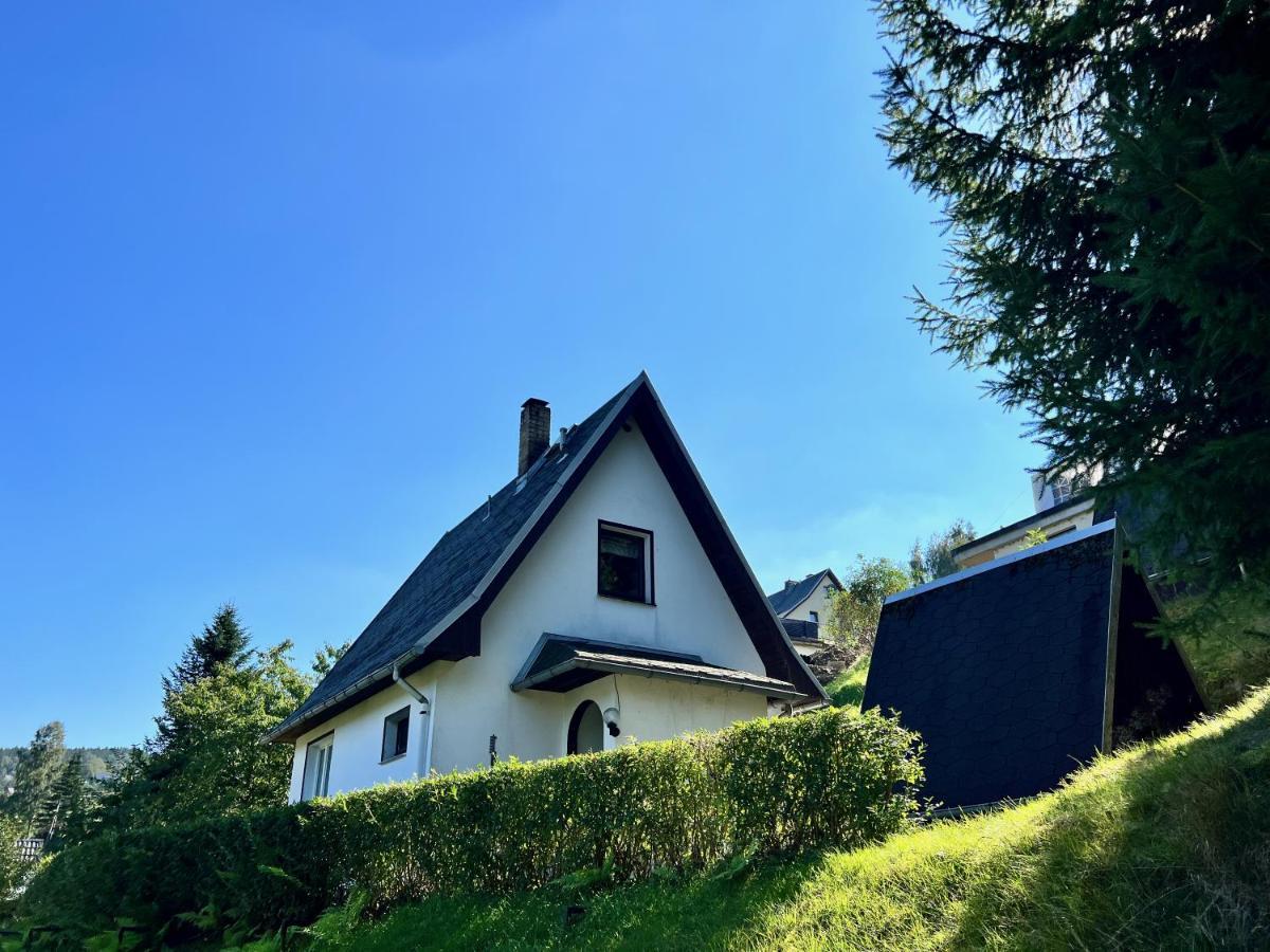 Urige Berghuette Mit Kamin Und Sauna Im Erzgebirge Nahe Schwarzwassertal Pobershau Екстер'єр фото