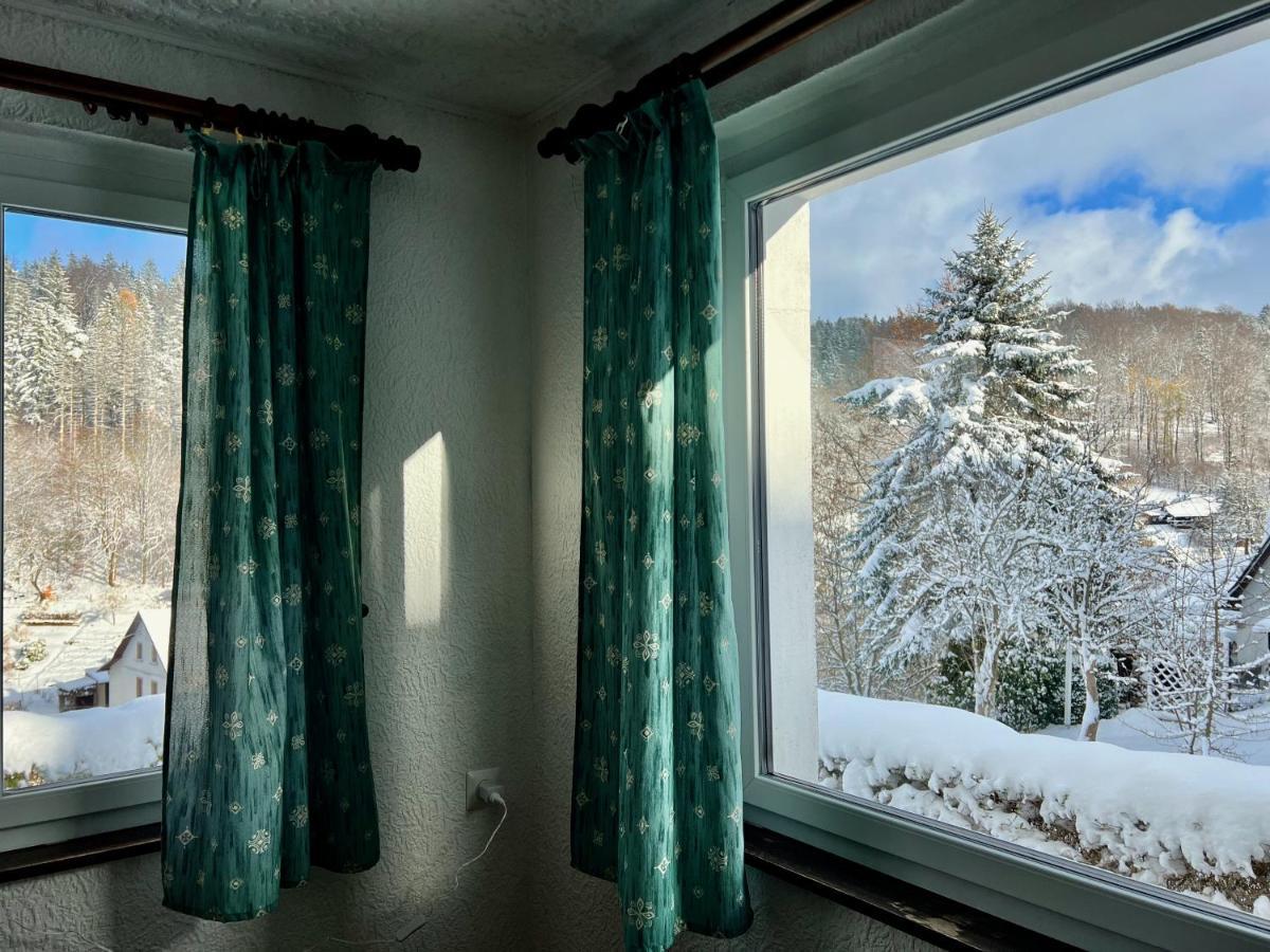 Urige Berghuette Mit Kamin Und Sauna Im Erzgebirge Nahe Schwarzwassertal Pobershau Екстер'єр фото