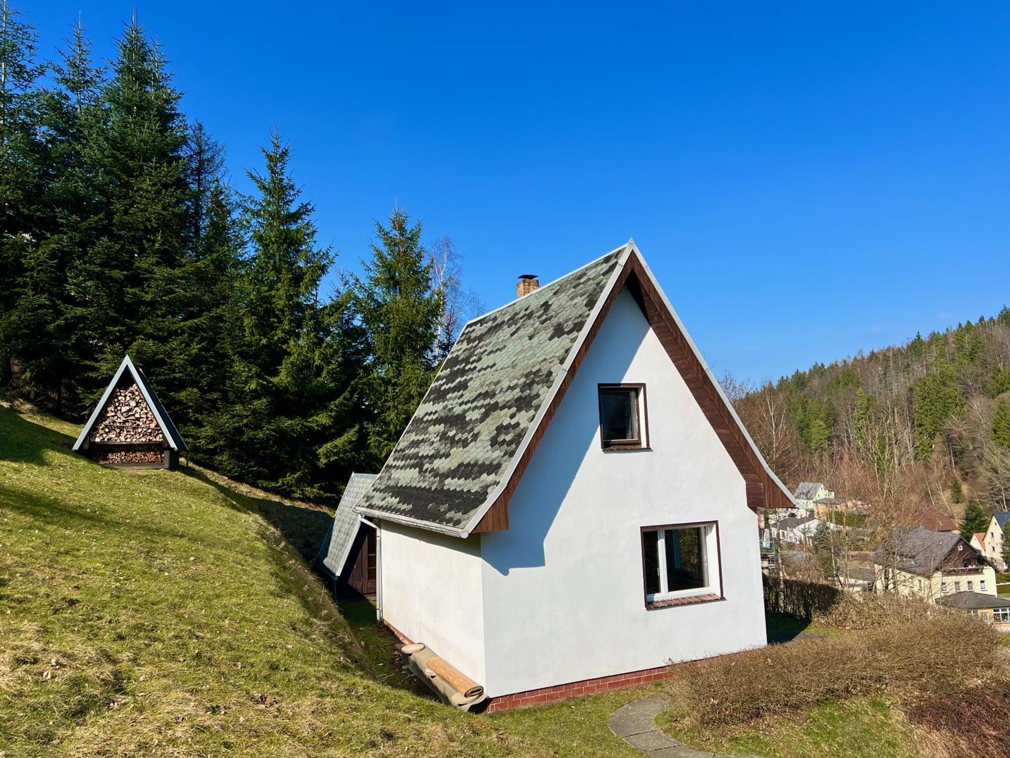 Urige Berghuette Mit Kamin Und Sauna Im Erzgebirge Nahe Schwarzwassertal Pobershau Екстер'єр фото